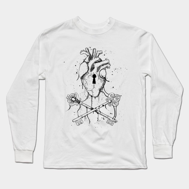 heart Long Sleeve T-Shirt by rudoi